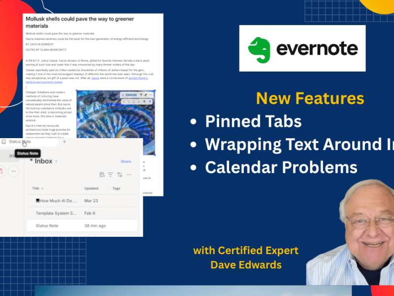 Evernote Updates: Pinned Tabs, Wrapped Images, and Calendar&nbsp;Problems