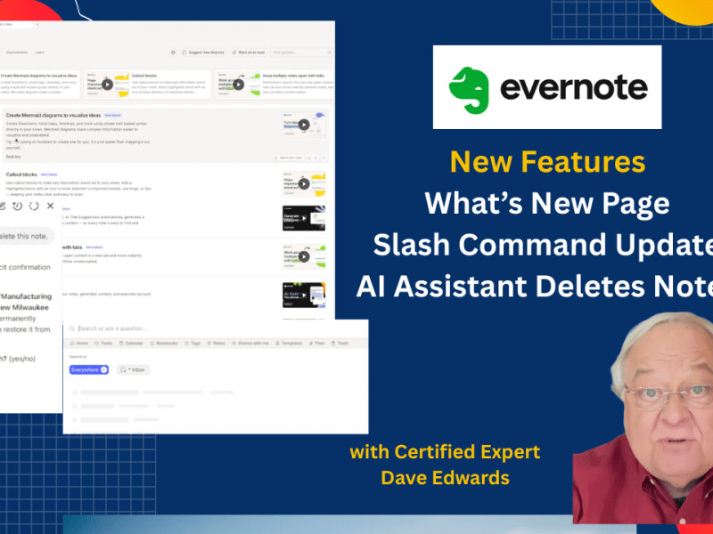 New Evernote Updates to the AI Assistant, Slash Commands and More