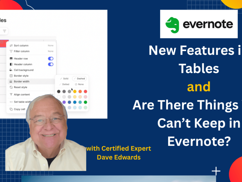 Evernote Tips: Tables and New Rules Explained